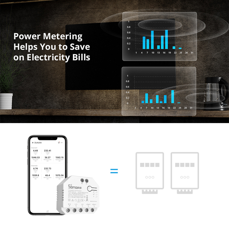 Sonoff - SONOFF DUAL R3 Modul Relay Wifi