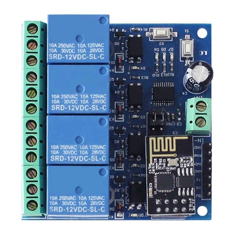 Smart Home Module Iot - ESP8266 ESP-01 Modul Relai WiFi 4