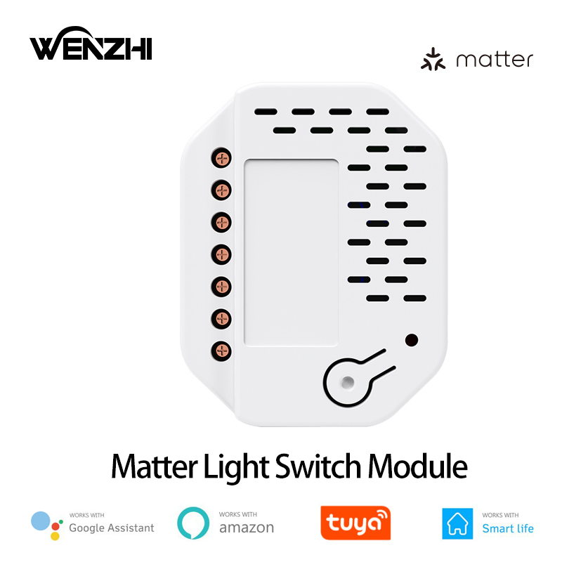 Smart Relay Tuya - Modul Saklar Lampu Matter 2Gang Relay