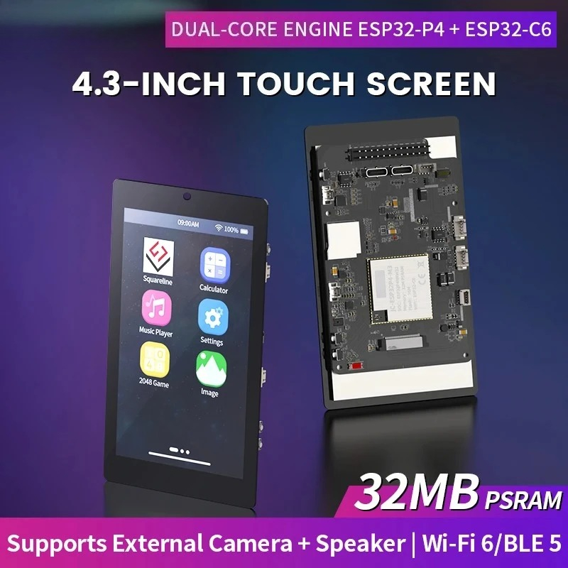 Smart Home Module Iot - Layar Sentuh Kapasitif IPS 4,3 inci