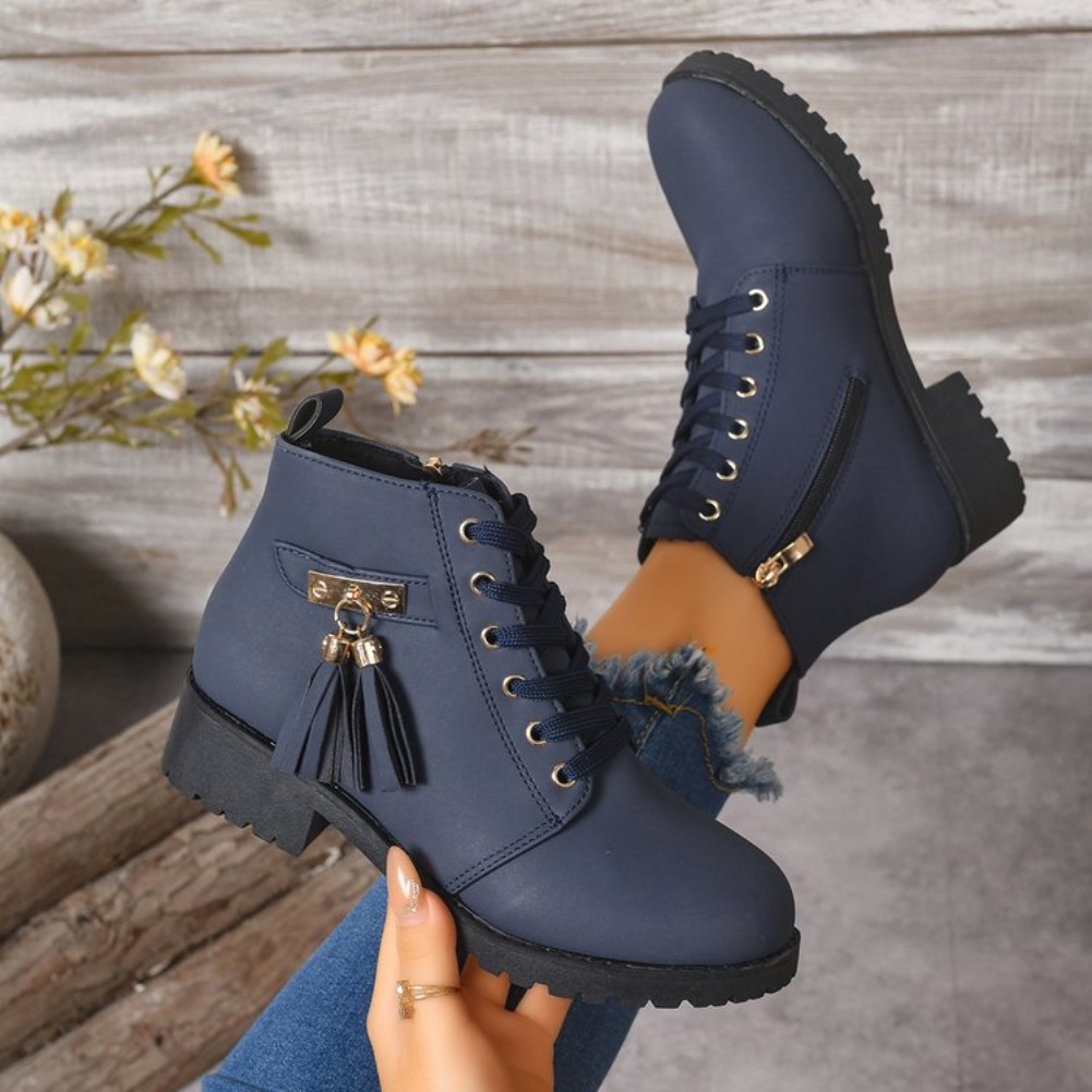 Tasmota - Sepatu Bot Wanita Model Tali dengan