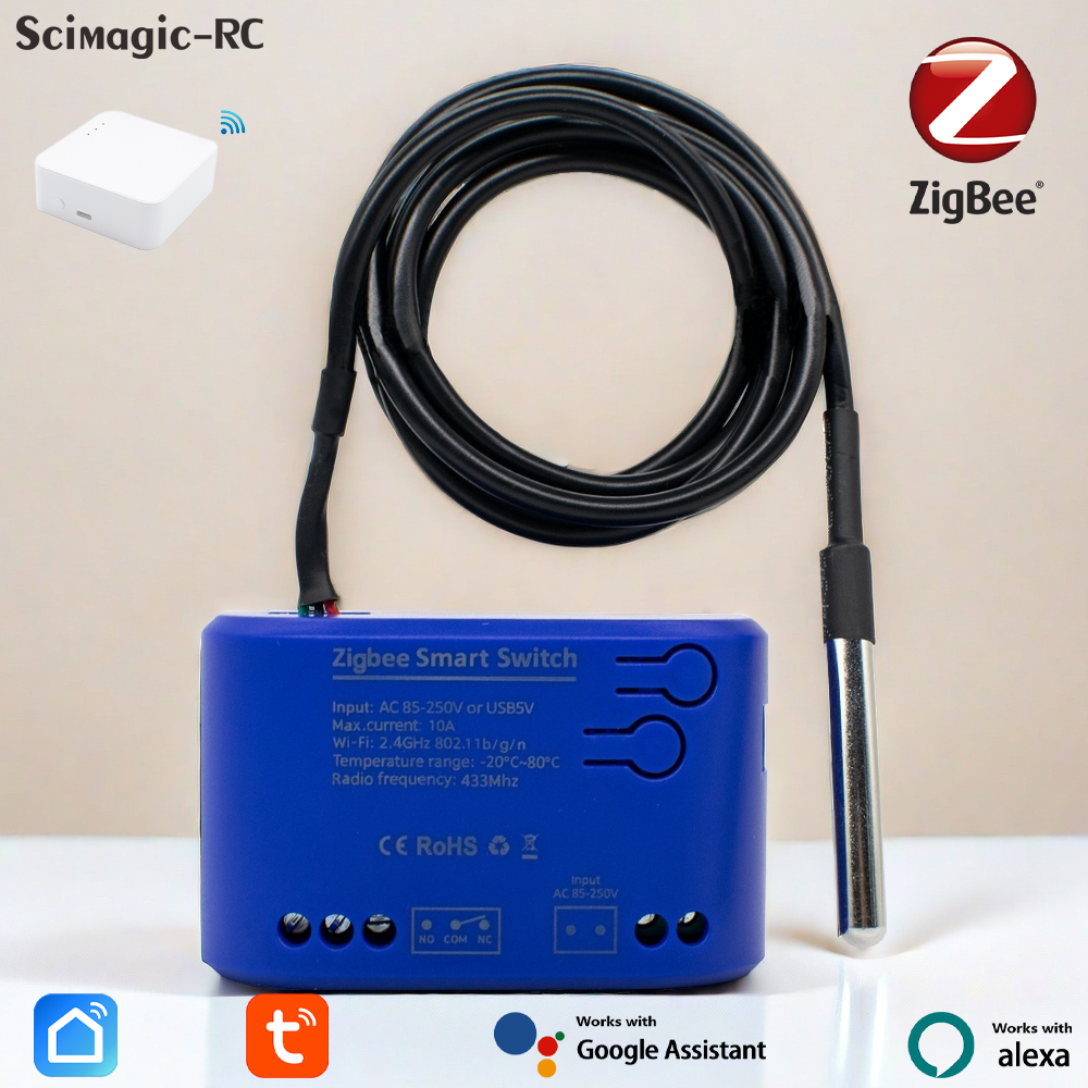 Zigbee Suhu Smart Switch 1 Gan - Smart Relay Tuya ulasan dan harga