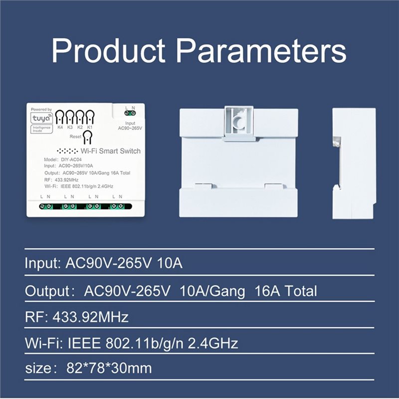 Modul Sakelar Wifi Tuya dengan - Tuya 4 Channel ulasan dan harga