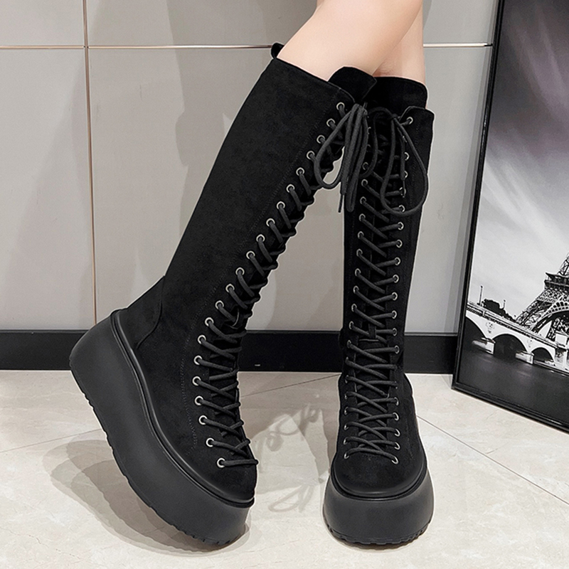 Sepatu Boots Wanita Model Goth - Tasmota ulasan dan harga