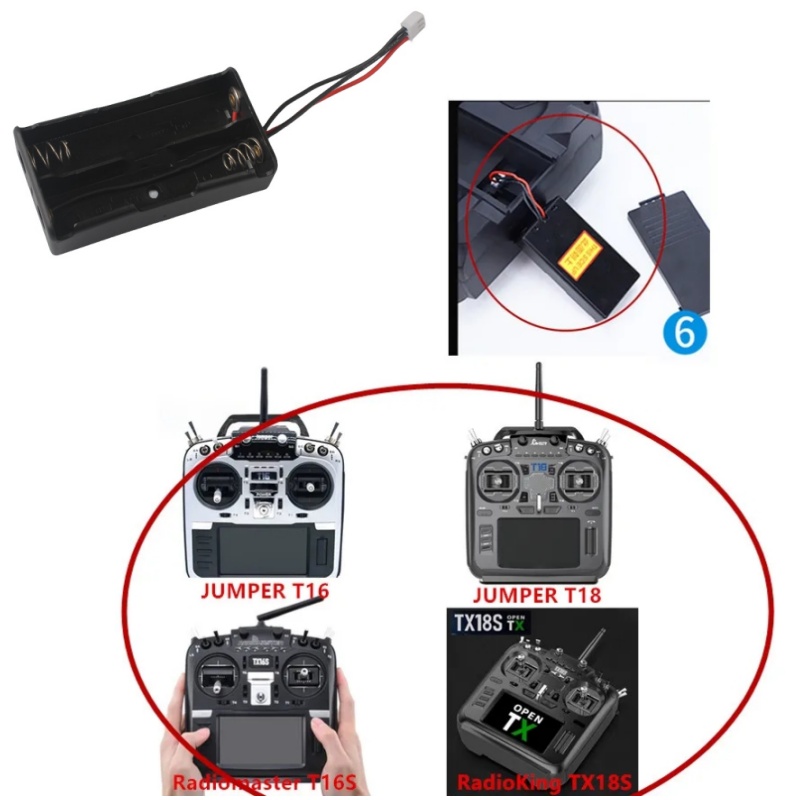 RadioMaster TX16S 2S Kotak Bat - Shelly Plug ulasan dan harga