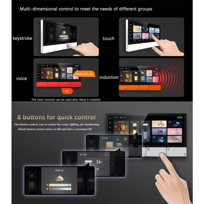 Panel Kontrol Layar Sentuh Pin - Tuya Smart ulasan dan harga