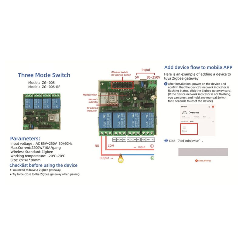 5X Modul Sakelar Pintar Tuya Z - Smart Relay Tuya ulasan dan harga