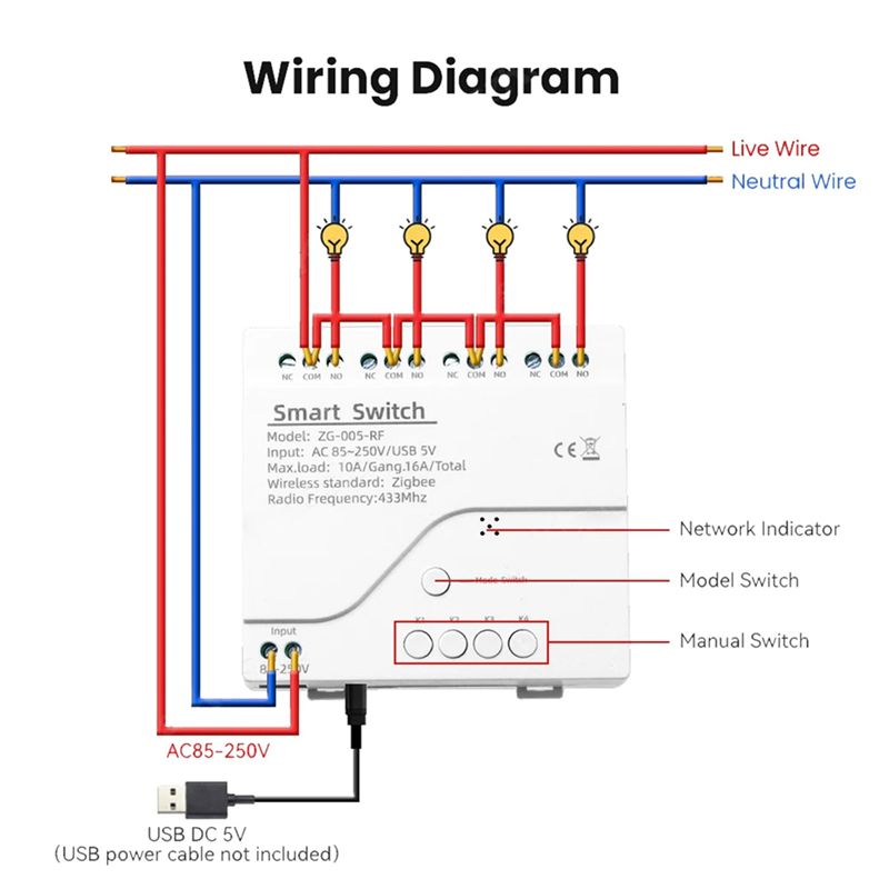 5X Modul Sakelar Pintar Tuya Z - Smart Relay Tuya ulasan dan harga