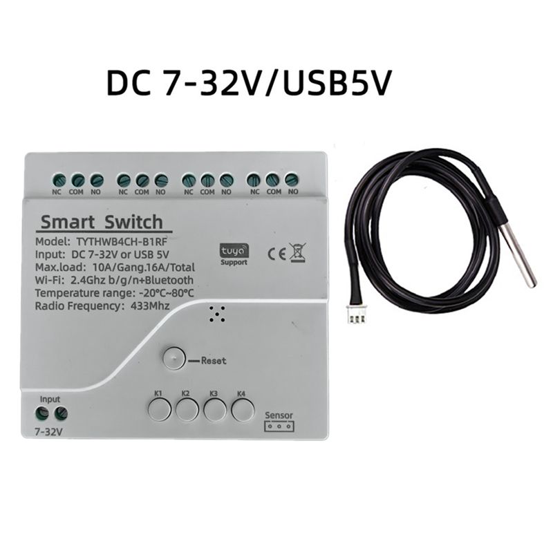 DT51 Tuya WiFi 4 Channel Smart - Tuya 4 Channel ulasan dan harga