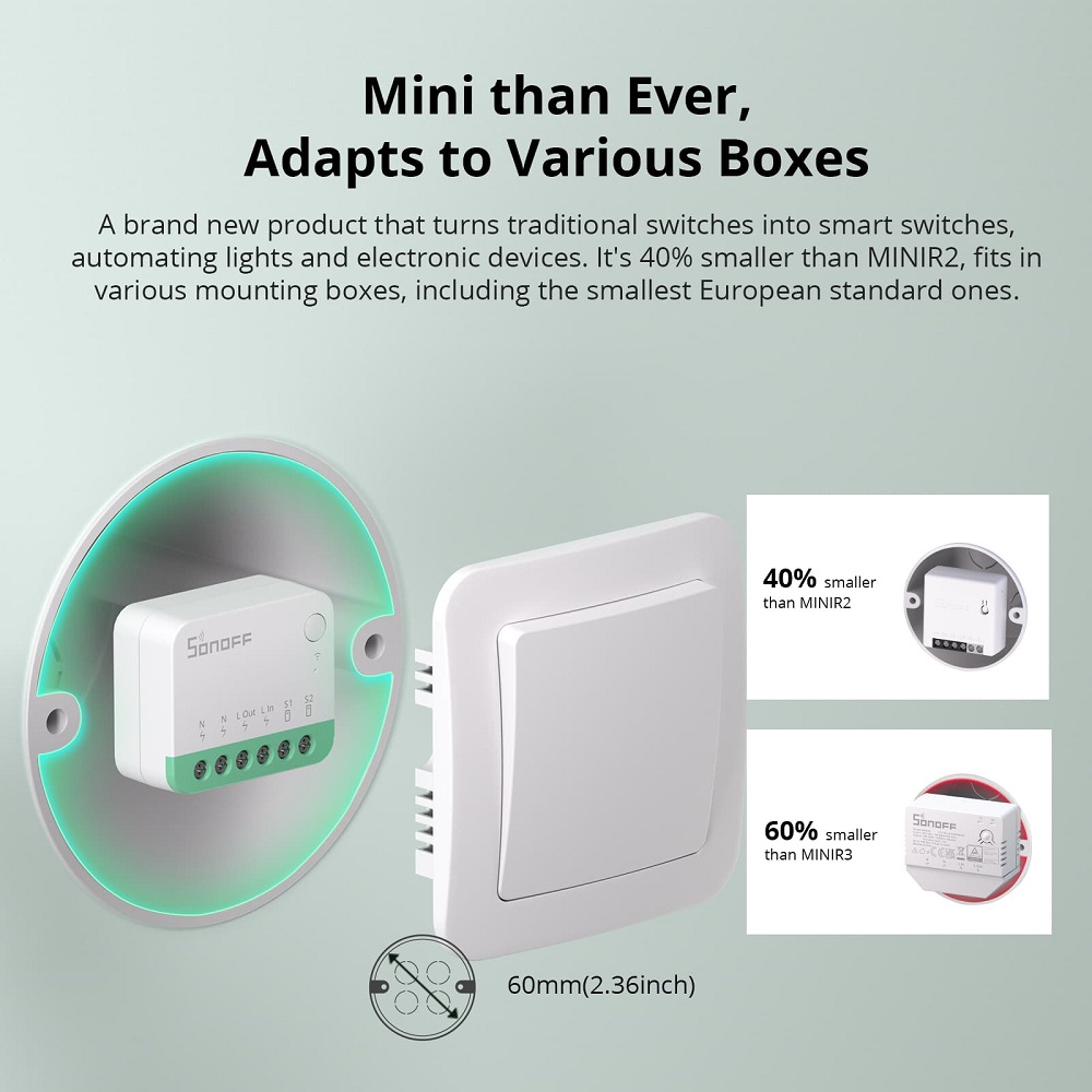 SONOFF MINIR4M MINI Extreme Wi - Sonoff ulasan dan harga